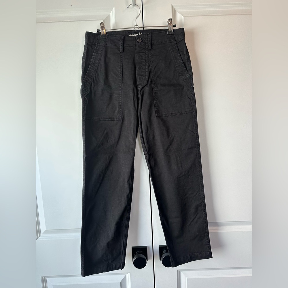 JOHNNY WAS PETE & GRETA CARRIE CARGO PANT BLACK KHAKI (SIZE 0)